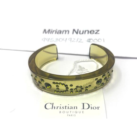 Christian Dior Boutique Paris resin cuff bracelet, likely from the early 2000s c - Picture 2 of 6